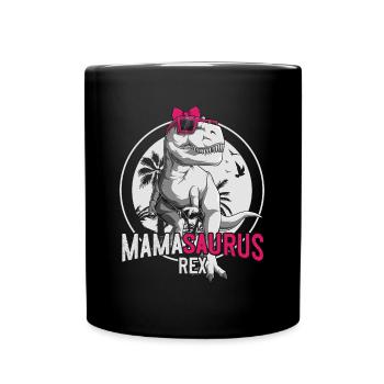 Mamasaurus Maman Dinosaure Cadeau Fête des Mères - Mug uni - noir - Devant