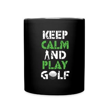 Golf Golfers golf golf clubs Golf course - Full Colour Mug - black - Front