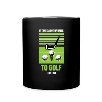 Golf Golfers golf golf clubs Golf course - Full Colour Mug - black - Front