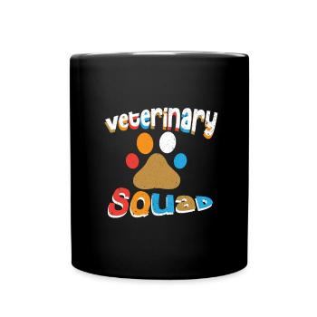 Tierarzt Tierarztpraxis Tiermediziner Veterinär - Tasse einfarbig - Schwarz - Vorne