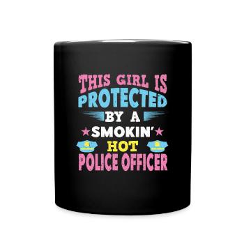 Policier Policier Timbre de police Timbre de police - Mug uni - noir - Devant