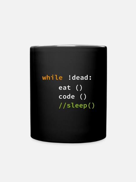 Drôle de cadeau de programmeur de codage - Mug uni - noir