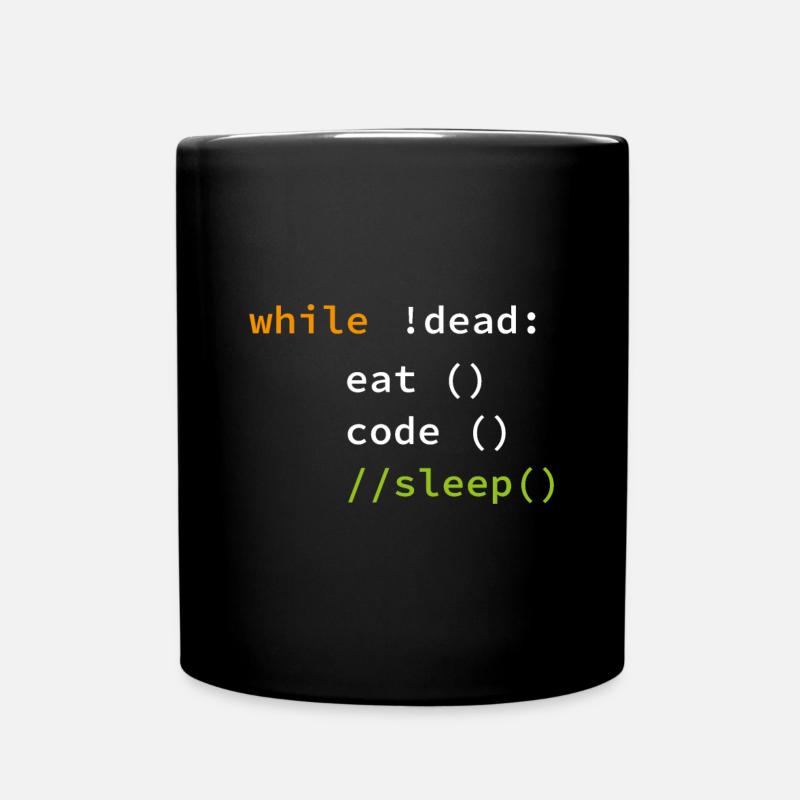 Drôle de cadeau de programmeur de codage - Mug uni - noir