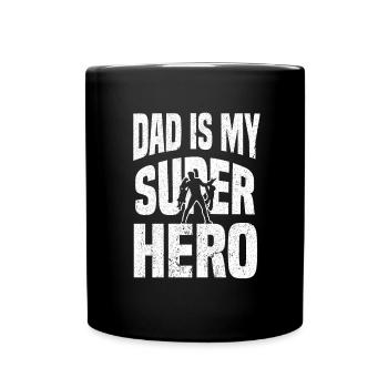 Vatertag Vater Papa Dad Daddy Vatertaggeschenk - Tasse einfarbig - Schwarz - Vorne