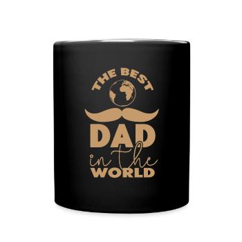 Vatertag Vater Papa Dad Daddy Vatertaggeschenk - Tasse einfarbig - Schwarz - Vorne