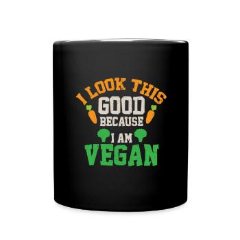 Vegan Vegan Meat Renonce au régime végétalien - Mug uni - noir - Devant