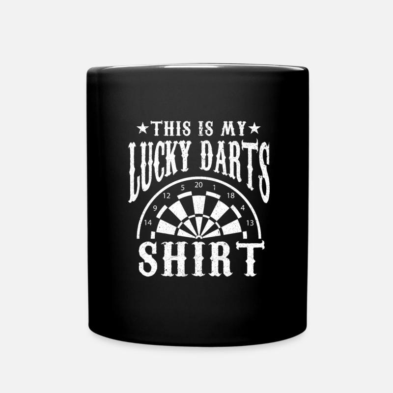Darts Darts Player Darts Darts Darts Disc - Full Colour Mug - black