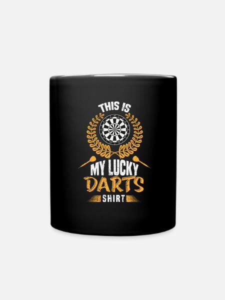 Darts Darts Player Darts Darts Darts Disc - Full Colour Mug - black