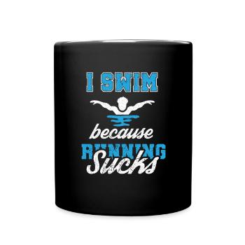 Nageur Nageur Nageur - Mug uni - noir - Devant