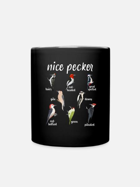 Specht Schöner Specht Lustiger Vogel Weihnachtsgeschenk - Tasse einfarbig - Schwarz
