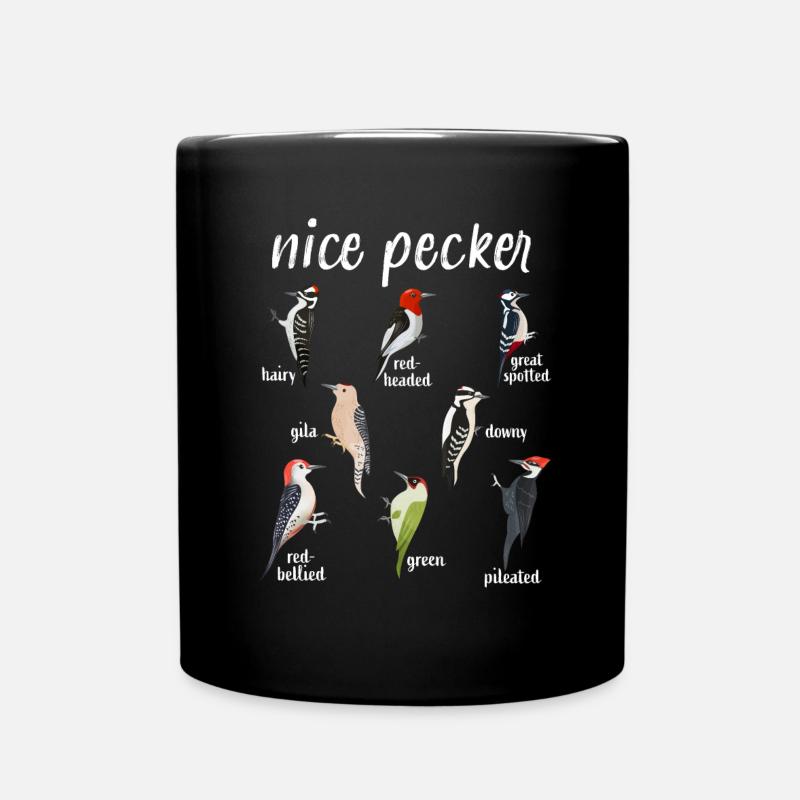 Specht Schöner Specht Lustiger Vogel Weihnachtsgeschenk - Tasse einfarbig - Schwarz