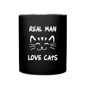 Chats Chat Chat Chat Chat Papa Douce Fête des Pères - Mug uni - noir - Devant