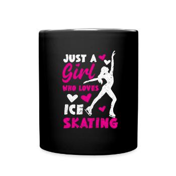 Ice Skating Figure Skating Skating Skating - Full Colour Mug - black - Front