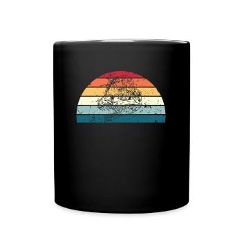 Retro Archeology Sunset Vintage Archaeology - Full Colour Mug - black - Front