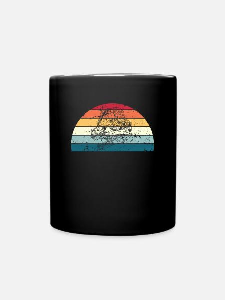 Retro Archäologie Sonnenuntergang Vintage Archäologie - Tasse einfarbig - Schwarz