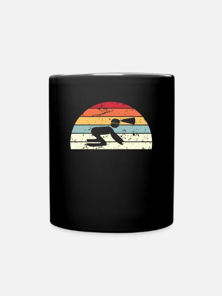Retro Caving Sunset Vintage Caver Sunrise - Full Colour Mug - black