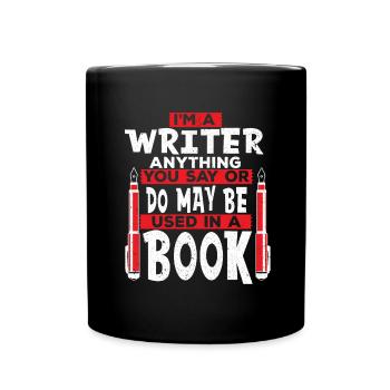 Auteur Écrire un livre Écrire un roman Rédacteur - Mug uni - noir - Devant