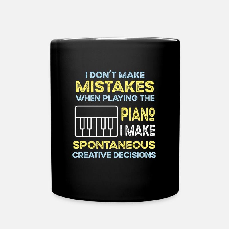 Piano Piano Électrique Piano Piano Debout Piano - Mug uni - noir