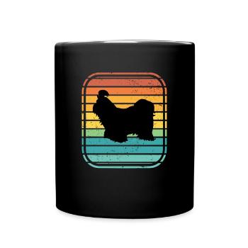 Shih Tzu dog lover Retro vintage Gift idea - Full Colour Mug - black - Front