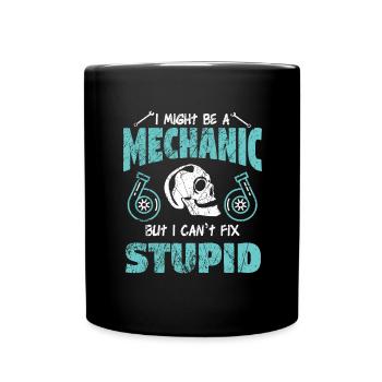 Mécanicien Voiture Tournevis Mécatronique Technicien Voiture - Mug uni - noir - Devant