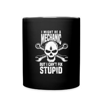 Mécanicien Voiture Tournevis Mécatronique Technicien Voiture - Mug uni - noir - Devant