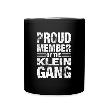 Klein Stolz Team Familie Geschenk - Tasse einfarbig - Schwarz - Vorne