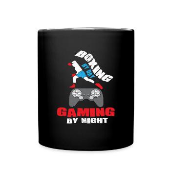 Boxing Boxer Martial Arts Boxing Ring Gamer Gambler - Full Colour Mug - black - Front