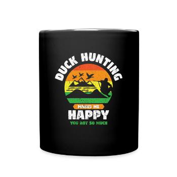 Duck Hunting Hunting Ducks Shooting Rifle Hunting - Full Colour Mug - black - Front