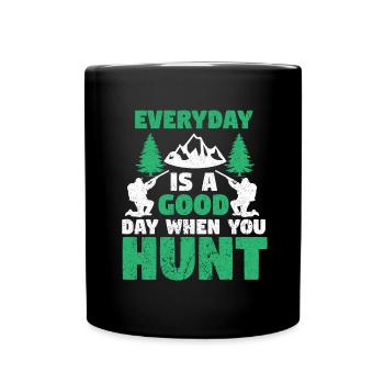 Hunting Hunting Hunter Rifle Shooting Game Hunting - Full Colour Mug - black - Front