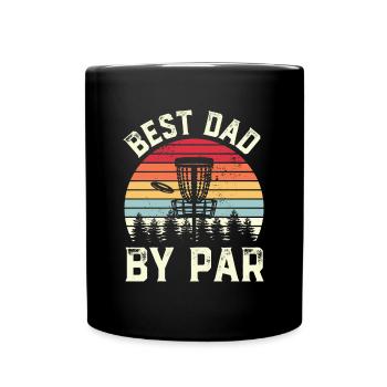 Lustiges Disc Golf wFathers Day Geschenk - Tasse einfarbig - Schwarz - Vorne