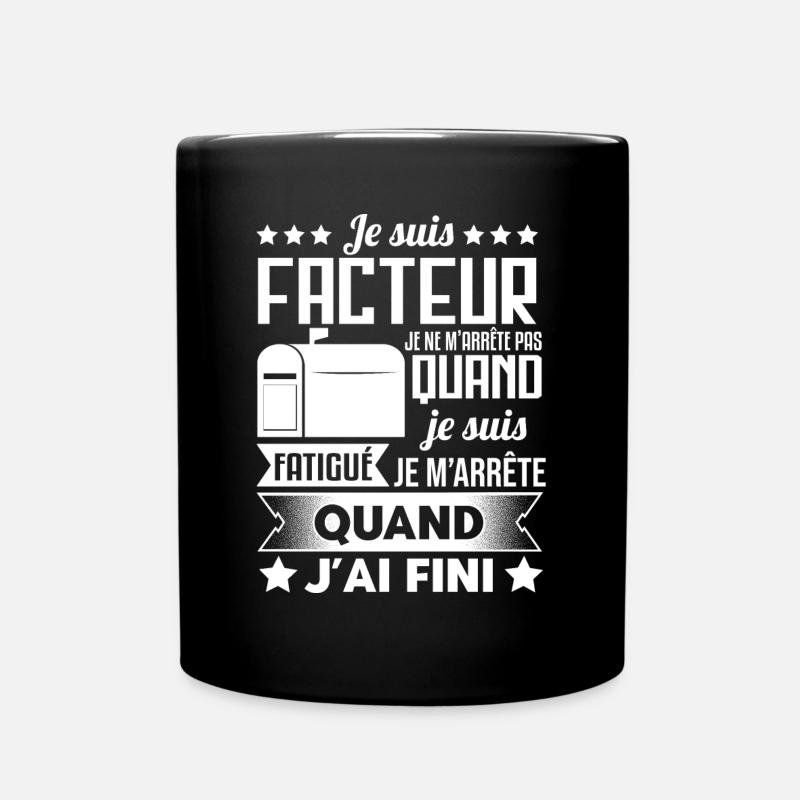 Facteur Idée Cadeau Postier Humour - Mug uni - noir