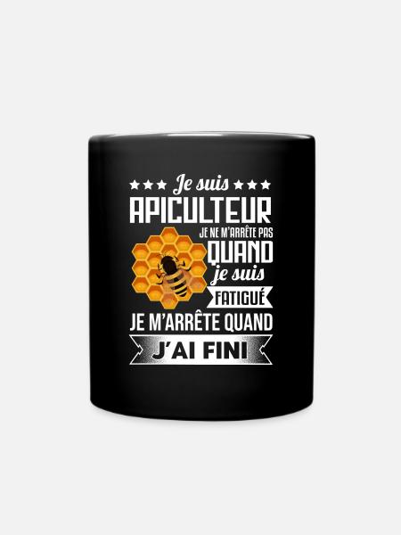 Apiculteur Idée Cadeau Abeille Humour Apiculture - Mug uni - noir