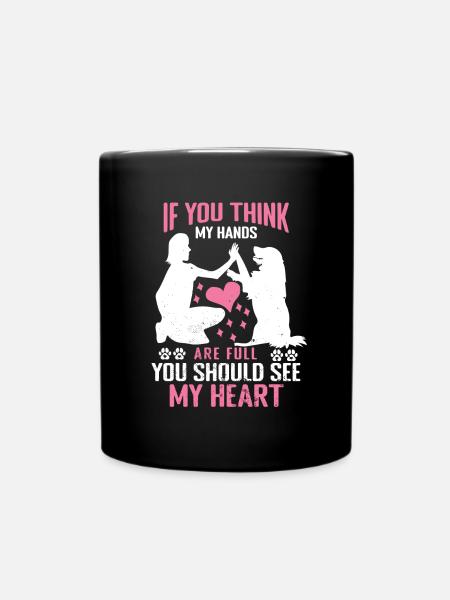 Dog Dog Lover Dog Owner Dog Lover - Full Colour Mug - black