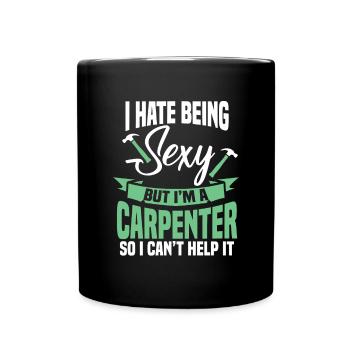 Charpentier Charpentier Charpentier Artisan Compagnon - Mug uni - noir - Devant