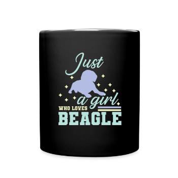 Chien Beagle Propriétaire de chien Maîtresse Fête des mères - Mug uni - noir - Devant