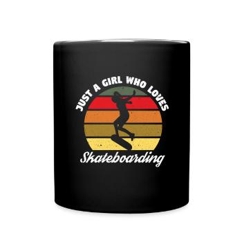 Skateboard Skateboard Skateboarder Patinage - Mug uni - noir - Devant