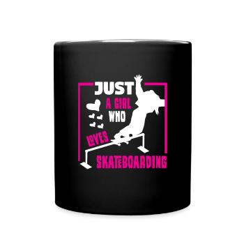 Skateboard Skateboard Skateboarder Patinage - Mug uni - noir - Devant