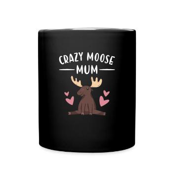 Elk Crazy Moose Maman Orignal - Mug uni - noir - Devant