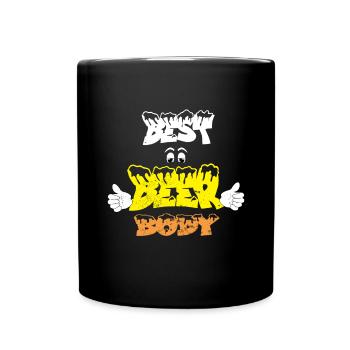 Beer Body Beer Drinker Drinking Alcohol Party - Full Colour Mug - black - Front