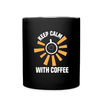 Kaffee Freunde Kaffeetrinker Kaffee trinken - Tasse einfarbig - Schwarz - Vorne