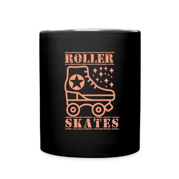 Rollerblades Rollschuhe Inlineskater - Tasse einfarbig - Schwarz - Vorne