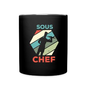 Koch kochen Sternekoch Köchin Gastro Restaurant - Tasse einfarbig - Schwarz - Vorne