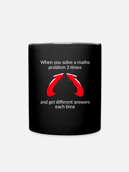 Cadeau de maths professeur de nerd professeur de mathématiques professeur de mathématiques - Mug uni - noir