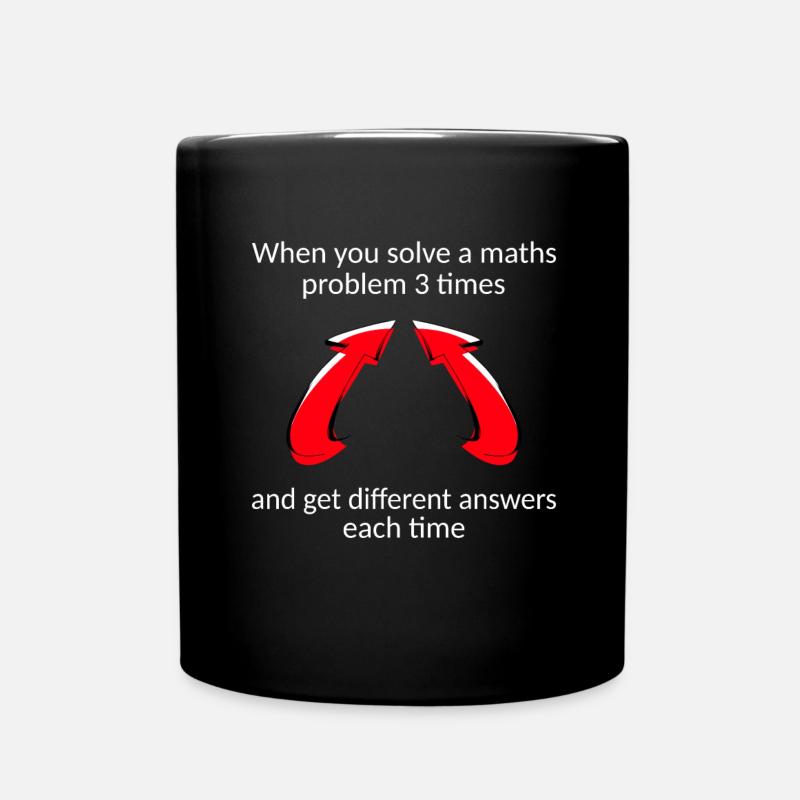 Cadeau de maths professeur de nerd professeur de mathématiques professeur de mathématiques - Mug uni - noir