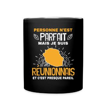 Réunionnais Parfait Humour Ile de la Réunion - Mug uni - noir - Devant