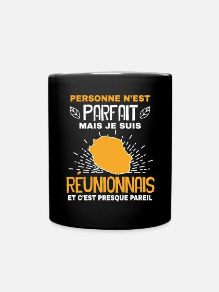 Réunionnais Parfait Humour Ile de la Réunion - Mug uni - noir