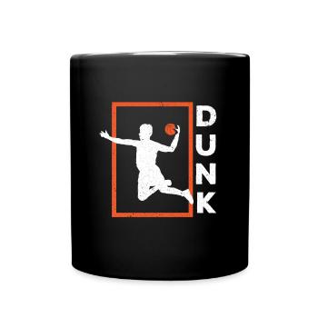 Basketteur basketteur hoop throw dunken - Mug uni - noir - Devant