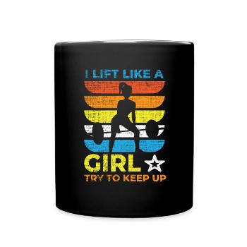 Bodybuilding Weight Training Fitness Muscle Building - Full Colour Mug - black - Front