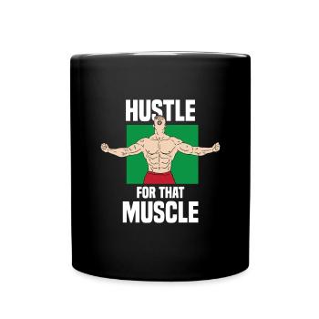 Bodybuilding Weight Training Fitness Muscle Building - Full Colour Mug - black - Front