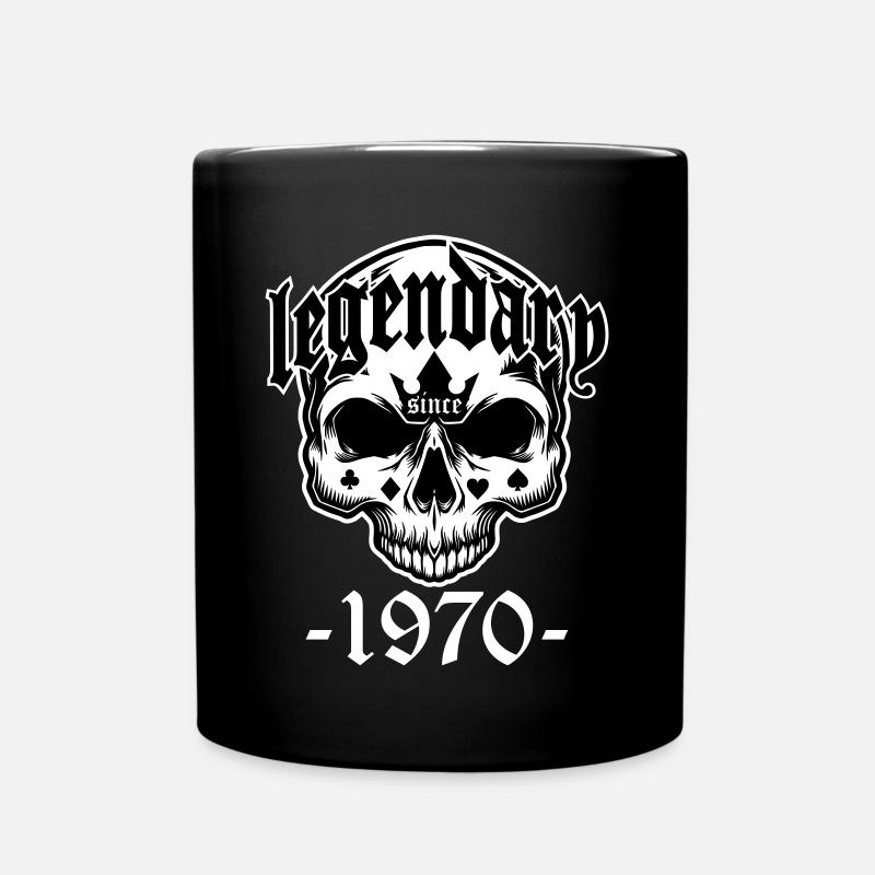Colors can be changed | Legendary since 1970 - Full Colour Mug - black